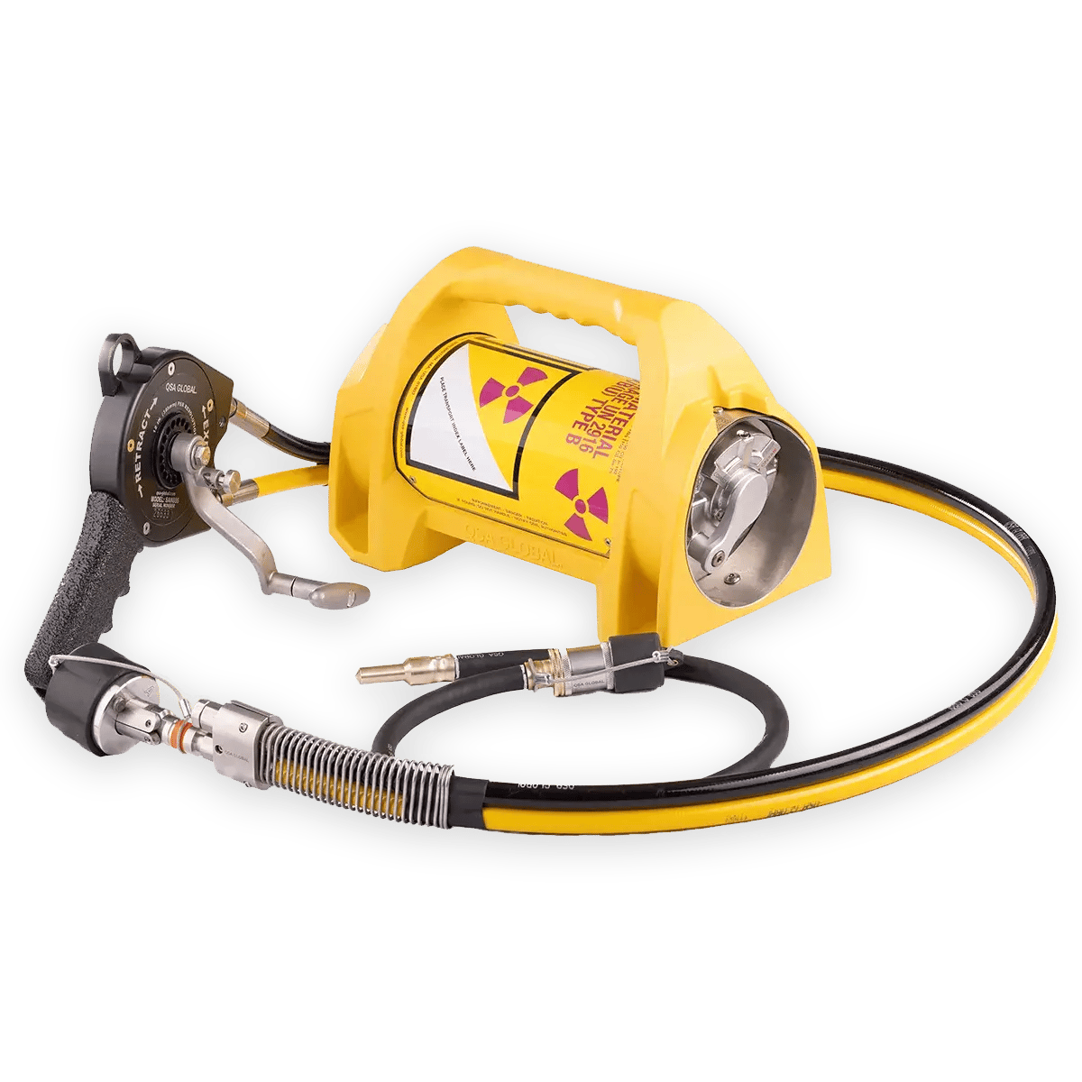 Gold 1100 gamma ray source projector with controls