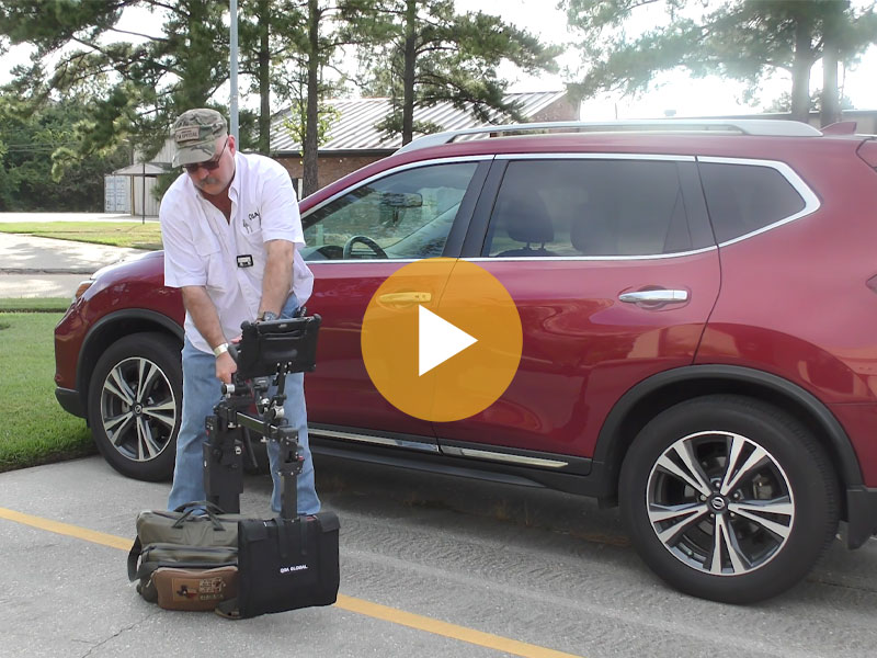 Eric Clements, Retired Army EOD and OV Security Sales Manager, shows how to sweep an item of interest from the ground up using OV Security.