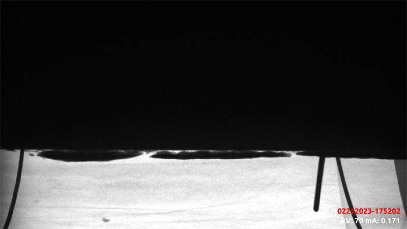 CUI Indication captured with the OpenVision HD showing probable flaking scale
