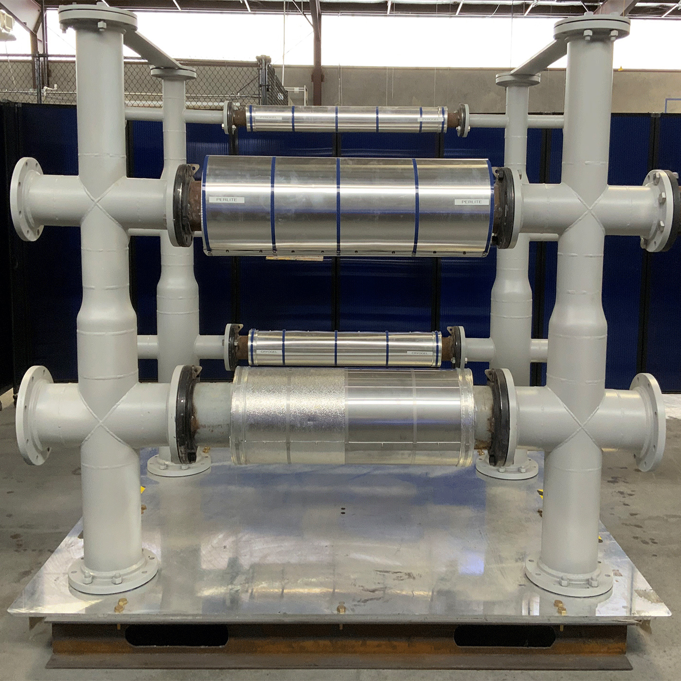 OpenVision training tower containing insulated piping with known CUI defects