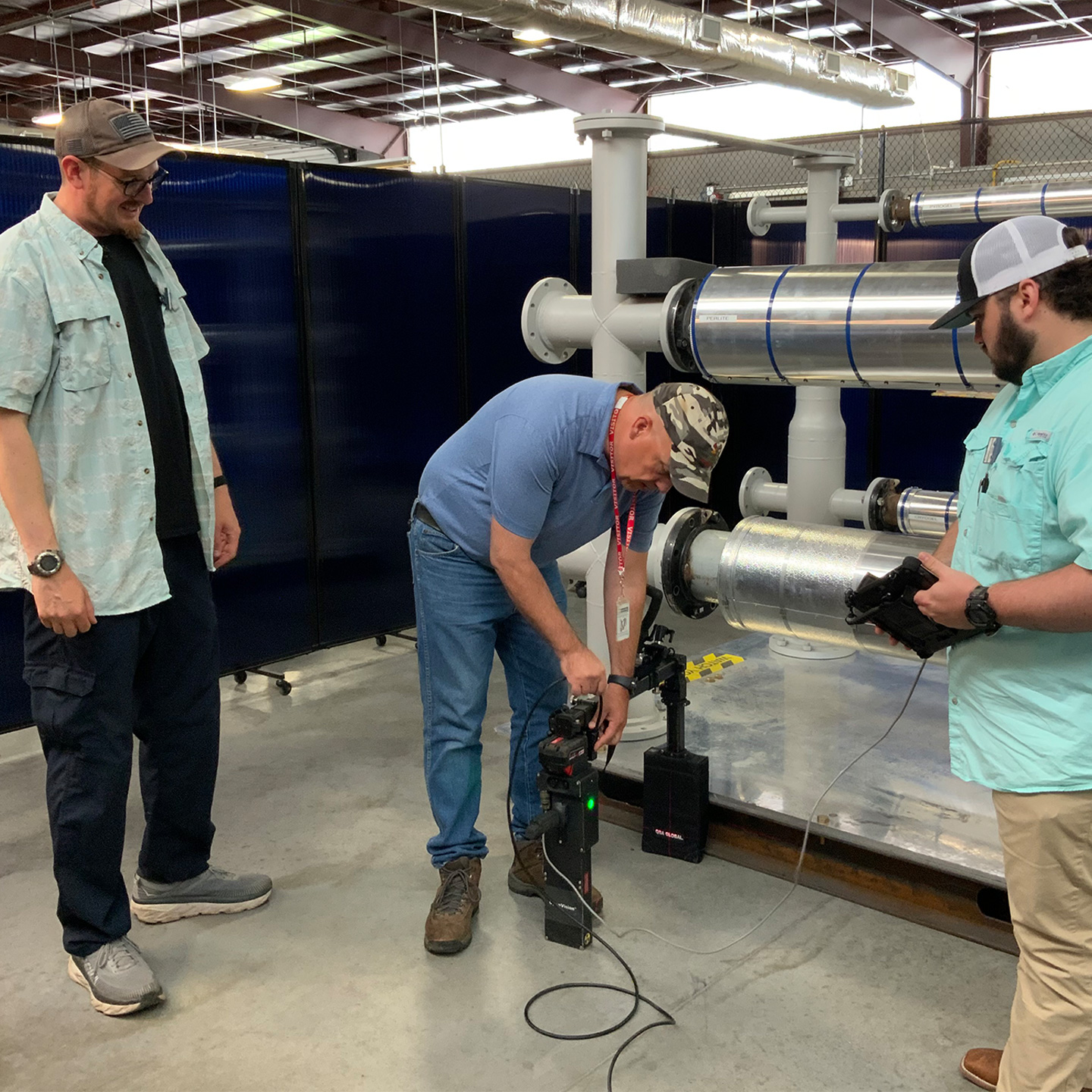 Demonstrating the safe setup of the OpenVision DX